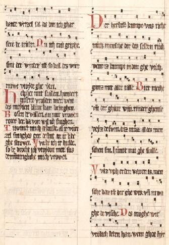 Zweite Seite aus der Jenaer Liederhandschrift