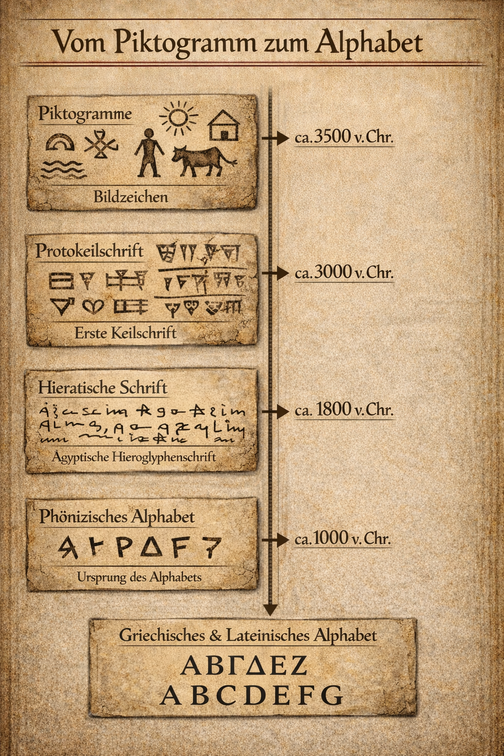 Piktogramm-Alphabet: Bildzeichen werden zu Buchstaben