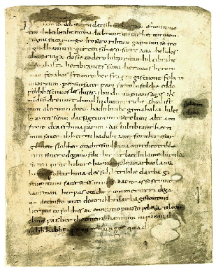 Hildebrandlied, erste Seite
