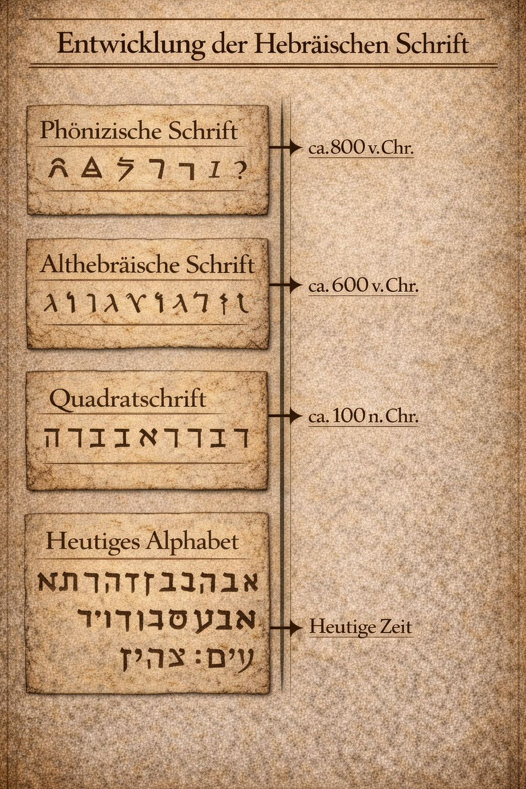 Hebräische Schriftzeichen